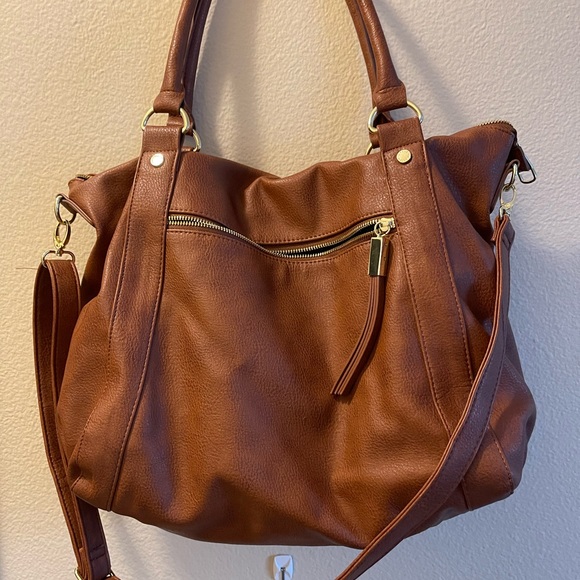 EUC Steve Madden Tan/Brown Satchel - Picture 4 of 10